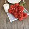 Burnt Orange Chrysanthemum 12 Pcs Artificial Mums Flowers UV Resistant Silk Fall Table Centerpiece Porch Patio Wedding Home Decor 11.8 Inch Stems